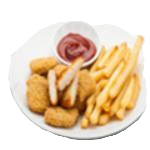Chicken Nuggets & Chips (10) 